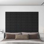 vidaXL Wandpanelen 12 st 0,54 m² 30x15 cm kunstleer zwart, Doe-het-zelf en Bouw, Platen en Panelen, Verzenden, Nieuw