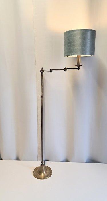 Swingarm vloerlamp - In hoogte verstelbaar - Messing, Antiquités & Art, Curiosités & Brocante