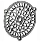 Luchtrooster Versailles 11cm ijzer blank, Doe-het-zelf en Bouw, Nieuw, Overige materialen, Klink of Kruk