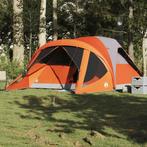 vidaXL Tunneltent 6-persoons waterdicht grijs en oranje, Caravans en Kamperen, Verzenden, Nieuw