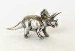 Personnage miniature - Massief zilveren Triceratops, Antiek en Kunst