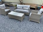 Design wicker tuinset, 4-delig (nieuw, outlet)