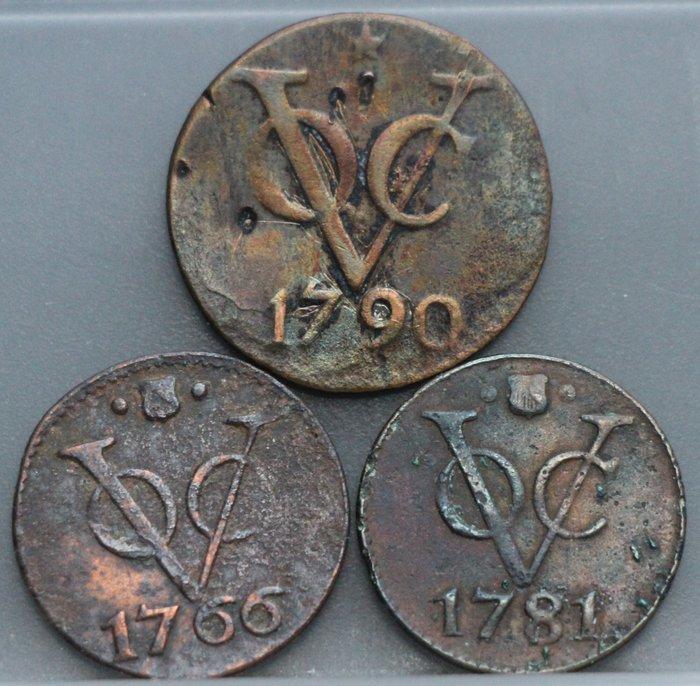 Nederland, Utrecht VOC. Duit en Dubbele Duit 1766 - 1781 -, Postzegels en Munten, Munten | Nederland