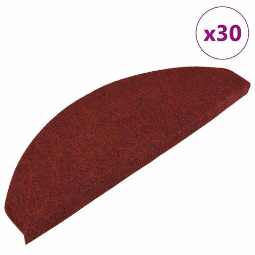 vidaXL Trapmatten zelfklevend 30 st 65x22,5x3,5 cm rood, Doe-het-zelf en Bouw, Ladders en Trappen, Nieuw, Verzenden