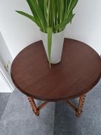 Tafel - Prachtige Barley twist bijzettafel - Hout
