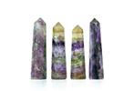 Zeldzaam - Rainbow Fluorite Crystal Stone - Tafel of