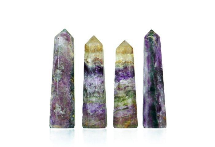 Zeldzaam - Rainbow Fluorite Crystal Stone - Tafel of, Collections, Minéraux & Fossiles