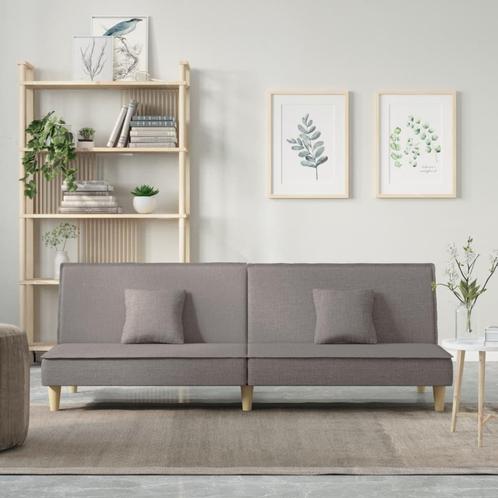 vidaXL Slaapbank stof taupe, Huis en Inrichting, Zetels | Zetels, Nieuw, Verzenden