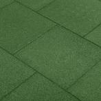 vidaXL Valtegels 18 st 50x50x3 cm rubber groen, Verzenden