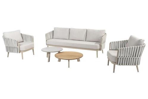 Taste by 4 Seasons Eva loungeset latte met 2 Emma tafels |, Tuin en Terras, Tuinsets en Loungesets