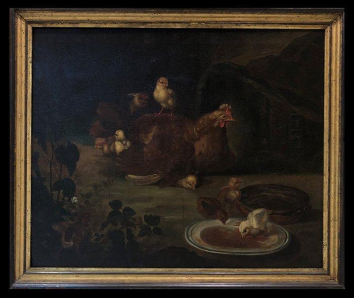École Européene (XIX) - La mère, Antiek en Kunst, Kunst | Schilderijen | Klassiek