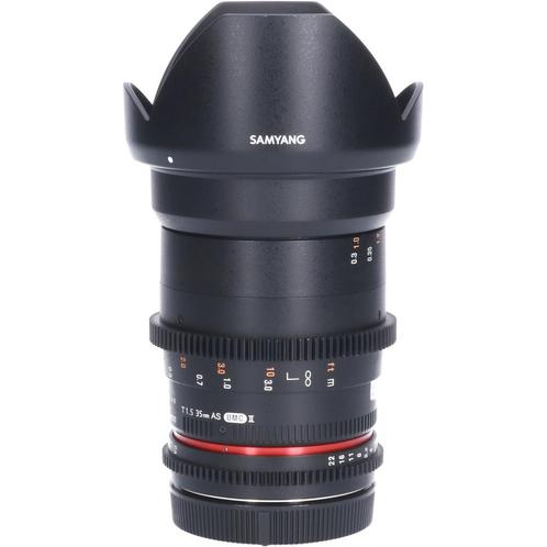 Samyang 35mm T1.5 ED AS IF UMC VDSLR II Canon EF CM2890, Audio, Tv en Foto, Foto | Lenzen en Objectieven, Overige typen, Gebruikt