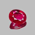 1 pcs Rouge Rubis - 1.31 ct - Gemological Institute of, Bijoux, Sacs & Beauté, Pierres précieuses