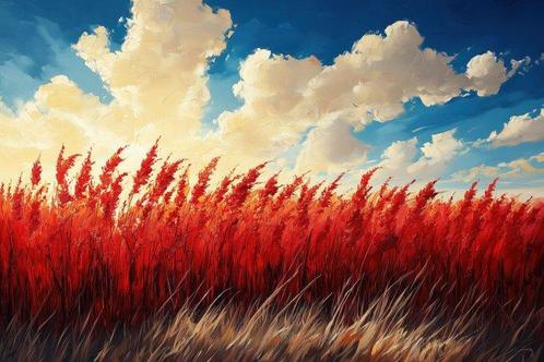 CoCo - Red Reeds - XXL, Antiek en Kunst, Kunst | Designobjecten
