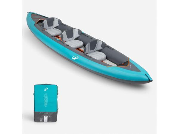 Veiling - Opblaasbare kajak voor 2/3 personen 100+ blauw, Watersport en Boten, Kajaks, Nieuw