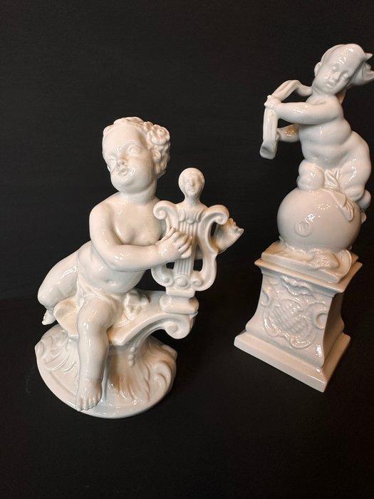 Nymphenburg - Beeldje (2) - Porselein, Antiquités & Art, Antiquités | Verre & Cristal