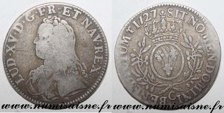 Écu France Frankreich Gad 321 Louis Xv Ecu Mit Olivenzwei.., Postzegels en Munten, Munten | Europa | Niet-Euromunten, België, Verzenden