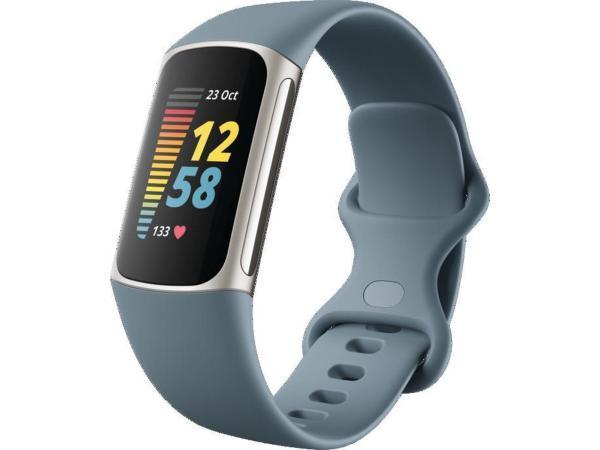Veiling - Fitbit Charge 5 - Activity Tracker - Staalblauw, Handtassen en Accessoires, Smartwatches