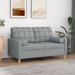 vidaXL Sierkussens 2 st 15x50 cm stof lichtgrijs, Huis en Inrichting, Woonaccessoires | Kussens, Verzenden, Nieuw
