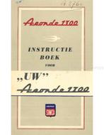 1956 SIMCA ARONDE 1300 INSTRUCTIEBOEKJE NEDERLANDS, Ophalen of Verzenden