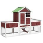 Konijnenhok Buiten 170x63cm Mokka | Retour Deal | 40%, Dieren en Toebehoren, 110 cm of meer, 100 cm of meer, Verzenden, Nieuw