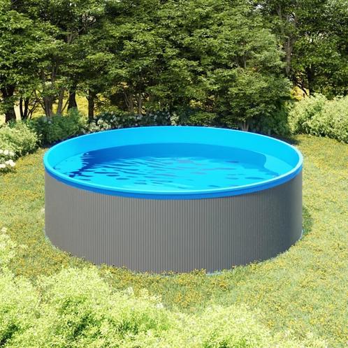 vidaXL Splasher pool 350x90 cm grijs, Tuin en Terras, Zwembaden, Nieuw, Verzenden