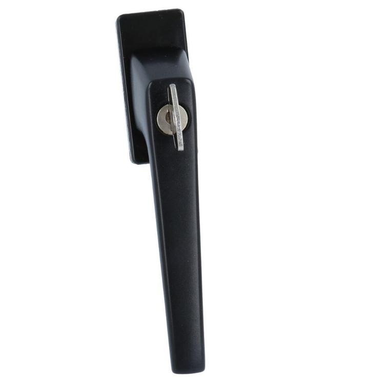 Mauer Raamkruk 710 zwart afsluitbaar, Doe-het-zelf en Bouw, Hang- en Sluitwerk, Klink of Kruk, Nieuw, Overige materialen