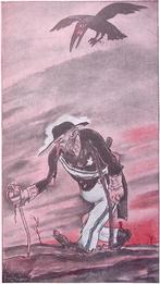 Beerenbrouck loopt door een verwoest landschap op spotprent, Antiek en Kunst, Kunst | Litho's en Zeefdrukken, Verzenden