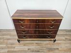 Commode - Art Deco ladekast in mahonie en esdoorn - Esdoorn,, Antiek en Kunst