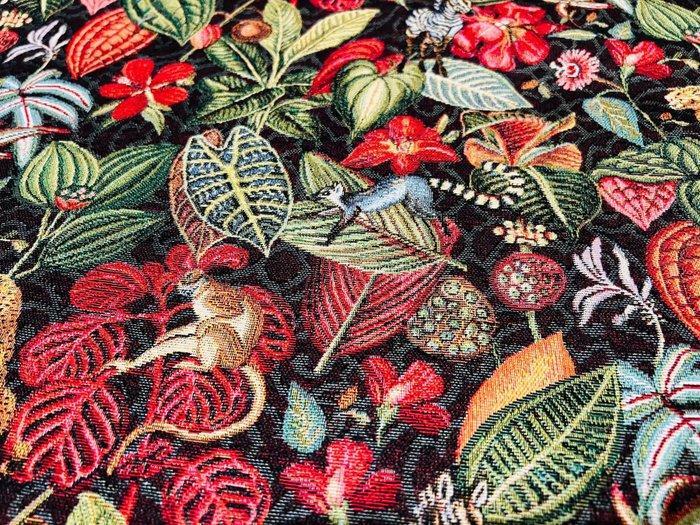 Esotica Natuur Wild: Gobelinweefsel met bloemen, dieren en, Antiek en Kunst, Antiek | Tapijten, Tafelkleden en Textiel