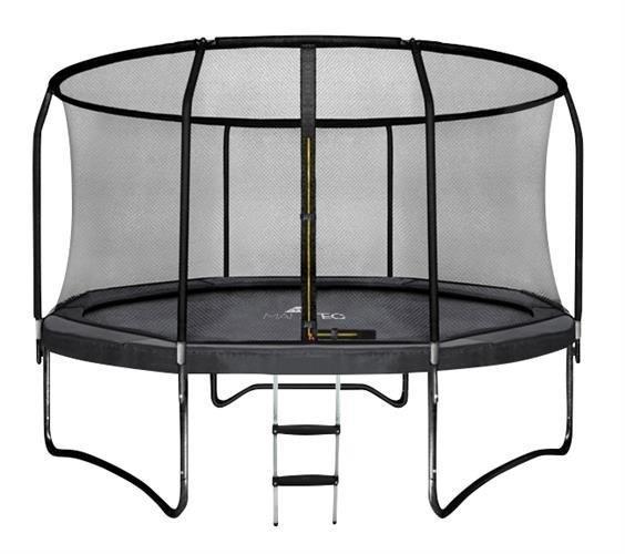 Trampoline - 244 cm - met net en ladder - tot 50 kg - zwart, Kinderen en Baby's, Speelgoed | Buiten | Trampolines, Nieuw, Ophalen of Verzenden