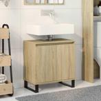 vidaXL Badkamerkast 58x33x60 cm bewerkt hout sonoma, Huis en Inrichting, Badkamer | Badkamermeubels, Verzenden, Nieuw