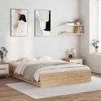 vidaXL Bedframe met lades bewerkt hout sonoma eikenkleurig, Huis en Inrichting, Slaapkamer | Bedden, Verzenden, Nieuw