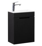 Toiletmeubel Thermis 40 x 22 cm Mat Zwart Fonteinmeubel, Verzenden, Nieuw