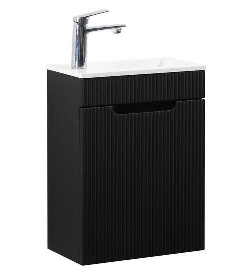 Toiletmeubel Thermis 40 x 22 cm Mat Zwart Fonteinmeubel, Doe-het-zelf en Bouw, Sanitair, Nieuw, Verzenden