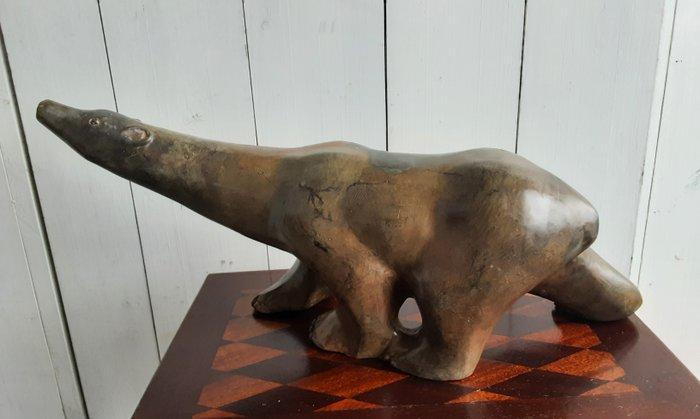 P. Chenet - Figuur - Ijsbeer - 46 cm - Brons, Antiek en Kunst, Curiosa en Brocante