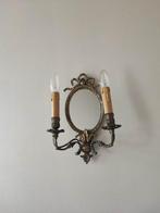 Wandkandelaar (2) - Paar wandlampen met spiegel Louis, Antiek en Kunst