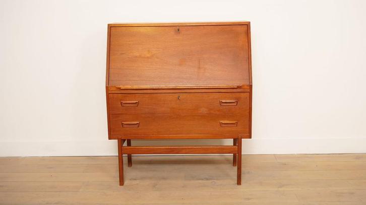 Vintage secretaire | Arne Wahl Iversen | Teak | 95 cm, Huis en Inrichting, Kasten | Secretaires, Ophalen of Verzenden