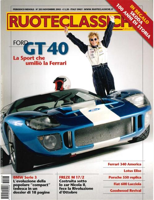 2005 RUOTECLASSICHE MAGAZINE 203 ITALIAANS, Boeken, Auto's | Folders en Tijdschriften, Ophalen of Verzenden