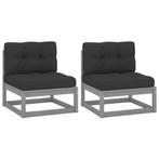 Tuinbank Set Grijs Hout | 46% Korting | Retourdeal, Tuin en Terras, Verzenden, Nieuw, Hout