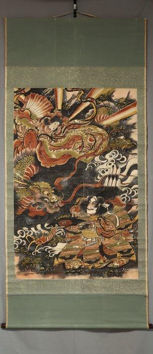 Kite Picture (Tako-e) - The Legend of the Giant Centipede, Antiek en Kunst, Antiek | Overige Antiek
