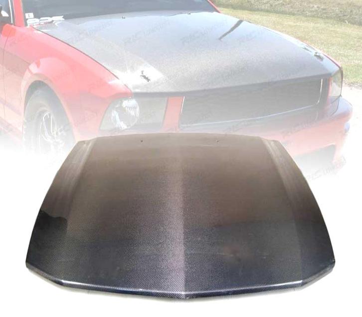 Capot Pour Ford Mustang 05-07 Carbone, Auto-onderdelen, Carrosserie, Verzenden