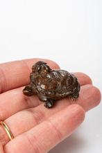 Een lief en zeldzaam netsuke van twee schildpadden, de