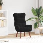 vidaXL Ligbed Zwart Velours, Huis en Inrichting, Fauteuils, Verzenden, Nieuw