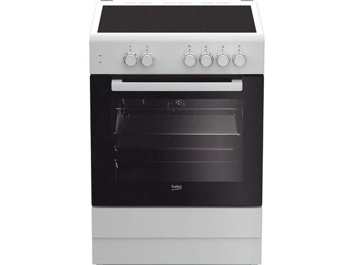 Beko FSM67010GW - Keramisch Fornuis - 4 Kookzones - 66L, Huis en Inrichting, Woonaccessoires | Overige, Zo goed als nieuw, Verzenden