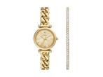 FOSSIL Dames Horloge geschenkset - Goudkleurig, Verzenden, Zo goed als nieuw