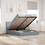 vidaXL Bed met matras 140x190 cm stof lichtgrijs, Verzenden, Nieuw