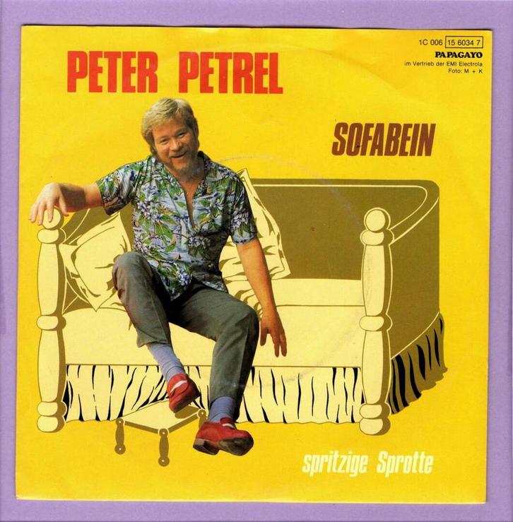 Peter Petrel – Sofabein / Spritzige Sprotte (1-7-Vinyl-Sing, CD & DVD, Vinyles Singles, Enlèvement ou Envoi