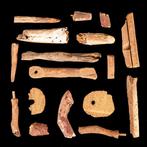 Oud-Egyptisch Houten modelbotonderdelen groep (Zonder