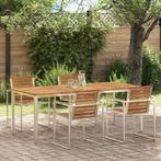 vidaXL OutdoorDiningTable Bruin 200x90x75cm Massief Teakhout, Tuin en Terras, Tuintafels, Verzenden, Nieuw